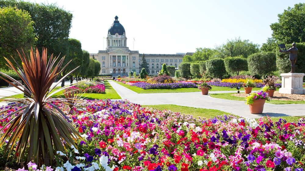 Queen Elizabeth II Gardens at Saskatchewan Legislative Building